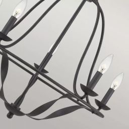 Elstead Lighting Bradbury lampa wisząca 5x40 W popielaty QZ-BRADBURY5-GK