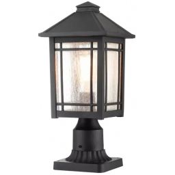 Elstead Lighting Cedar Point lampa stojąca zewnętrzna 1x60 W czarna QZ-CEDAR-POINT3-M-BK