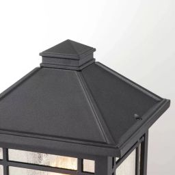 Elstead Lighting Cedar Point lampa stojąca zewnętrzna 1x60 W czarna QZ-CEDAR-POINT3-M-BK