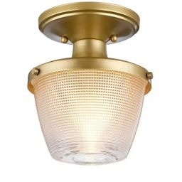 Elstead Lighting Dublin lampa podsufitowa 1x40 W mosiądz QZ-DUBLIN-SF-PNBR