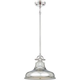 Elstead Lighting Emery lampa wisząca 1x60 W imperialne srebro QZ-EMERY-P-M-IS