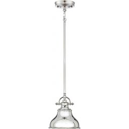Elstead Lighting Emery lampa wisząca 1x60 W imperialne srebro QZ-EMERY-P-S-IS