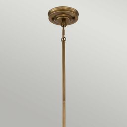 Elstead Lighting Emery lampa wisząca 1x60 W postarzany mosiądz QZ-EMERY-P-S-WS