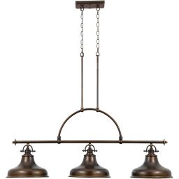 Elstead Lighting Emery lampa wisząca 3x60 W brąz palladiański QZ-EMERY3P-PN