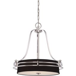Elstead Lighting Gotham lampa wisząca 4x60 W imperialne srebro QZ-GOTHAM-P