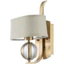 Elstead Lighting Gotham kinkiet 1x3 W LED szczotkowany mosiądz QZ-GOTHAM1-BB