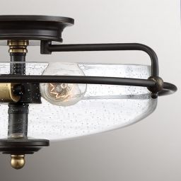 Elstead Lighting Griffin lampa podsufitowa 3x60 W postarzany mosiądz-brąz palladiański QZ-GRIFFIN-F-C-PNAB