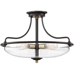 Elstead Lighting Griffin lampa podsufitowa 3x60 W postarzany mosiądz-brąz palladiański QZ-GRIFFIN-SFM-C-PNAB