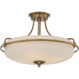 Elstead Lighting Griffin lampa podsufitowa 4x60 W postarzany mosiądz QZ-GRIFFIN-SFM-WS
