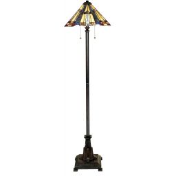 Elstead Lighting Inglenook lampa stojąca 2x60 W multikolor-ciemny brąz QZ-INGLENOOK-FL