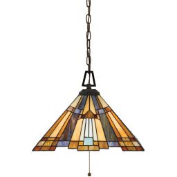 Elstead Lighting Inglenook lampa wisząca 3x60 W ciemny brąz QZ-INGLENOOK-P-A