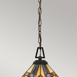 Elstead Lighting Inglenook lampa wisząca 3x60 W ciemny brąz QZ-INGLENOOK-P-A