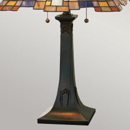 Elstead Lighting Inglenook lampa stołowa 2x60 W ciemny brąz QZ-INGLENOOK-TL