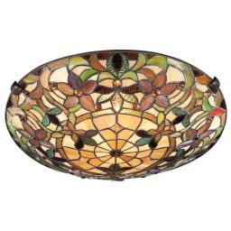 Elstead Lighting Kami lampa podsufitowa 2x60 W vintage brąz QZ-KAMI-F
