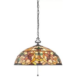 Elstead Lighting Kami lampa wisząca 3x60 W vintage brąz QZ-KAMI-P