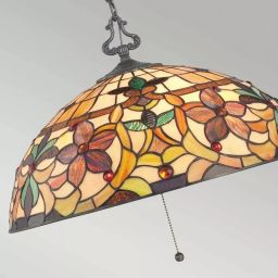 Elstead Lighting Kami lampa wisząca 3x60 W vintage brąz QZ-KAMI-P