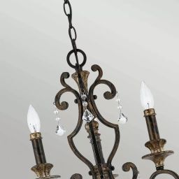 Elstead Lighting Marquette lampa wisząca 3x60 W postarzany brąz QZ-MARQUETTE3