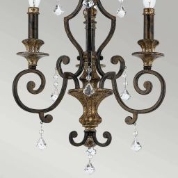 Elstead Lighting Marquette lampa wisząca 3x60 W postarzany brąz QZ-MARQUETTE3