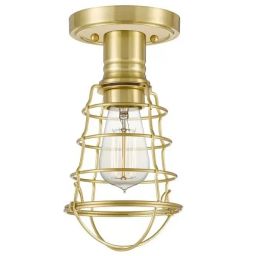 Elstead Lighting Mixon lampa podsufitowa 1x60 W szczotkowany mosiądz QZ-MIXON-SF-BB