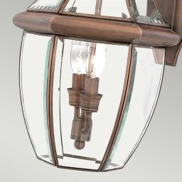 Elstead Lighting Newbury kinkiet zewnętrzny 2x60 W lakierowana postarzana miedź QZ-NEWBURY2-L-AC