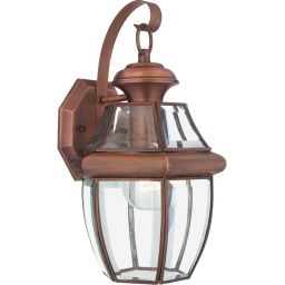 Elstead Lighting Newbury kinkiet zewnętrzny 1x60 W lakierowana postarzana miedź QZ-NEWBURY2-M-AC