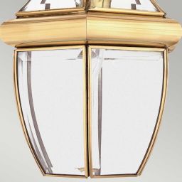 Elstead Lighting Newbury lampa wisząca 1x60 W lakierowany polerowany mosiądz QZ-NEWBURY8-M-PB