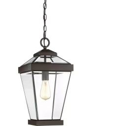 Elstead Lighting Ravine lampa wisząca 1x60 W brązowa QZ-RAVINE8-M