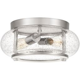 Elstead Lighting Trilogy plafon 2x40 W szczotkowany nikiel QZ-TRILOGY-FS-BN