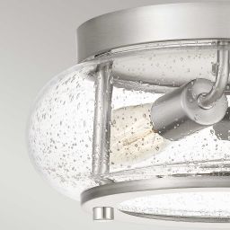 Elstead Lighting Trilogy plafon 2x40 W szczotkowany nikiel QZ-TRILOGY-FS-BN