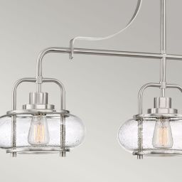 Elstead Lighting Trilogy lampa wisząca 3x60 W szczotkowany nikiel QZ-TRILOGY-ISLE-BN