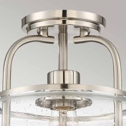 Elstead Lighting Trilogy lampa podsufitowa 1x60 W szczotkowany nikiel QZ-TRILOGY-SFS-BN