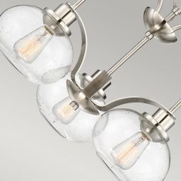 Elstead Lighting Trilogy lampa wisząca 3x60 W szczotkowany nikiel QZ-TRILOGY3-BN