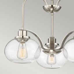 Elstead Lighting Trilogy lampa wisząca 3x60 W szczotkowany nikiel QZ-TRILOGY3-BN