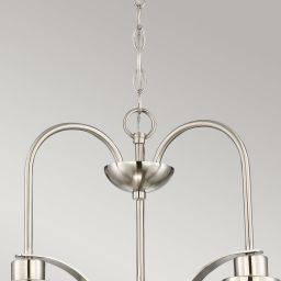 Elstead Lighting Trilogy lampa wisząca 3x60 W szczotkowany nikiel QZ-TRILOGY3-BN