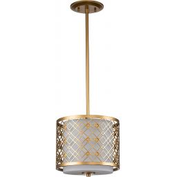 Elstead Lighting Ziggy lampa wisząca 2x40 W lakierowane złoto ZIGGY-1P-S-LG