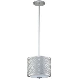 Elstead Lighting Ziggy lampa wisząca 2x40 W lakierowane srebro ZIGGY-1P-S-LS