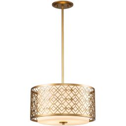 Elstead Lighting Ziggy lampa wisząca 2x60 W lakierowane złoto ZIGGY-2P-M-LG