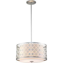 Elstead Lighting Ziggy lampa wisząca 2x60 W lakierowane srebro ZIGGY-2P-M-LS