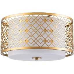 Elstead Lighting Ziggy plafon 2x60 W lakierowane złoto ZIGGY-F-M-LG