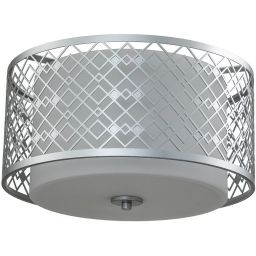 Elstead Lighting Ziggy plafon 2x60 W lakierowane srebro ZIGGY-F-M-LS