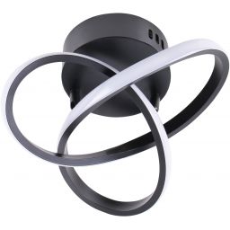 Goldlux Oskar lampa podsufitowa 1x15 W czarna 329677