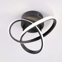 Goldlux Oskar lampa podsufitowa 1x15 W czarna 329677