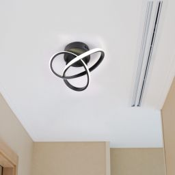 Goldlux Oskar lampa podsufitowa 1x15 W czarna 329677