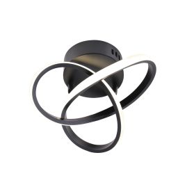 Goldlux Oskar lampa podsufitowa 1x15 W czarna 329677