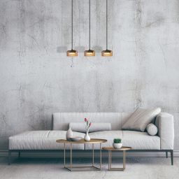 Goldlux Ofelia lampa wisząca 3x10 W amber-czarna 331298