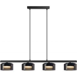 Goldlux Ofelia lampa wisząca 4x10 W czarna 331304