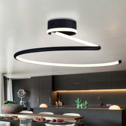 Goldlux Diuna lampa podsufitowa 1x34 W biała-czarna 335722