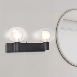 Goldlux Pola kinkiet 2x5 W czarny-przezroczysty 336026