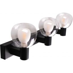 Goldlux Pola kinkiet 3x5 W czarny-przezroczysty 336033