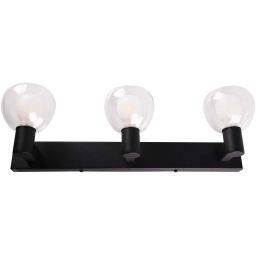 Goldlux Pola kinkiet 3x5 W czarny-przezroczysty 336033